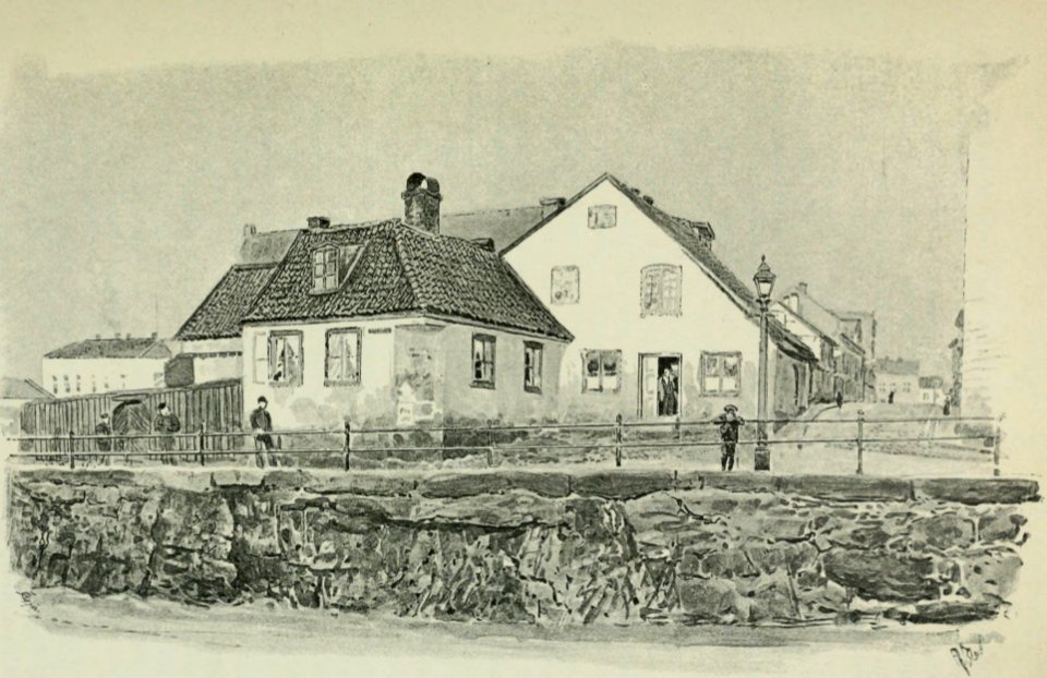 Gammel Bebyggelse ved Øvre Voldgade. - Gamle Christiania-Billeder (1893) - 0053.1 (cropped) photo