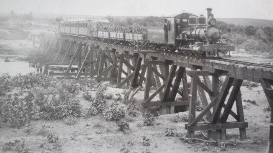 Gamtoos river bridge, ca. 1905, Avontuur Line, South Africa