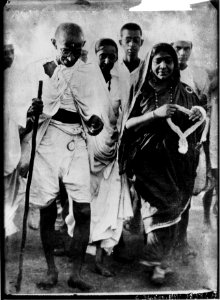 Gandhi et Mme Sarojini Naïdu