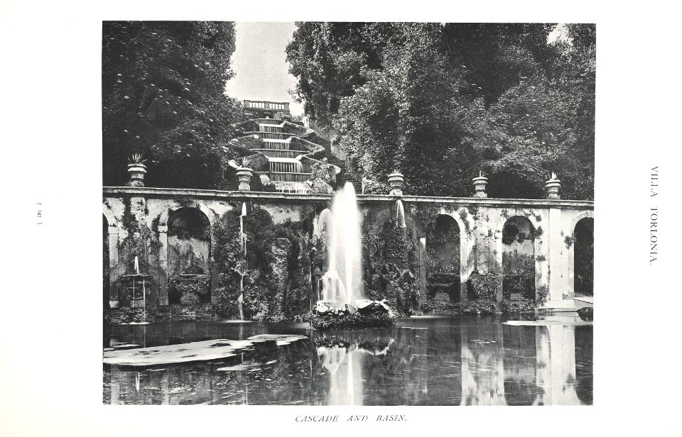 Gardens of Italy Villa Torlonia Frascati cascade and basin 0155