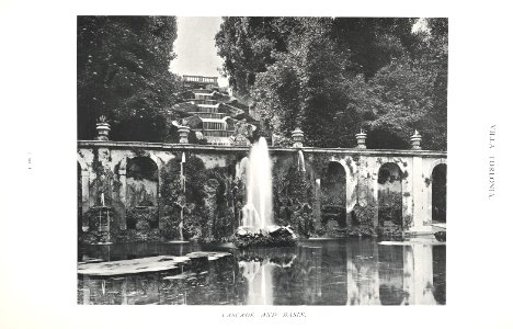 Gardens of Italy Villa Torlonia Frascati cascade and basin 0155