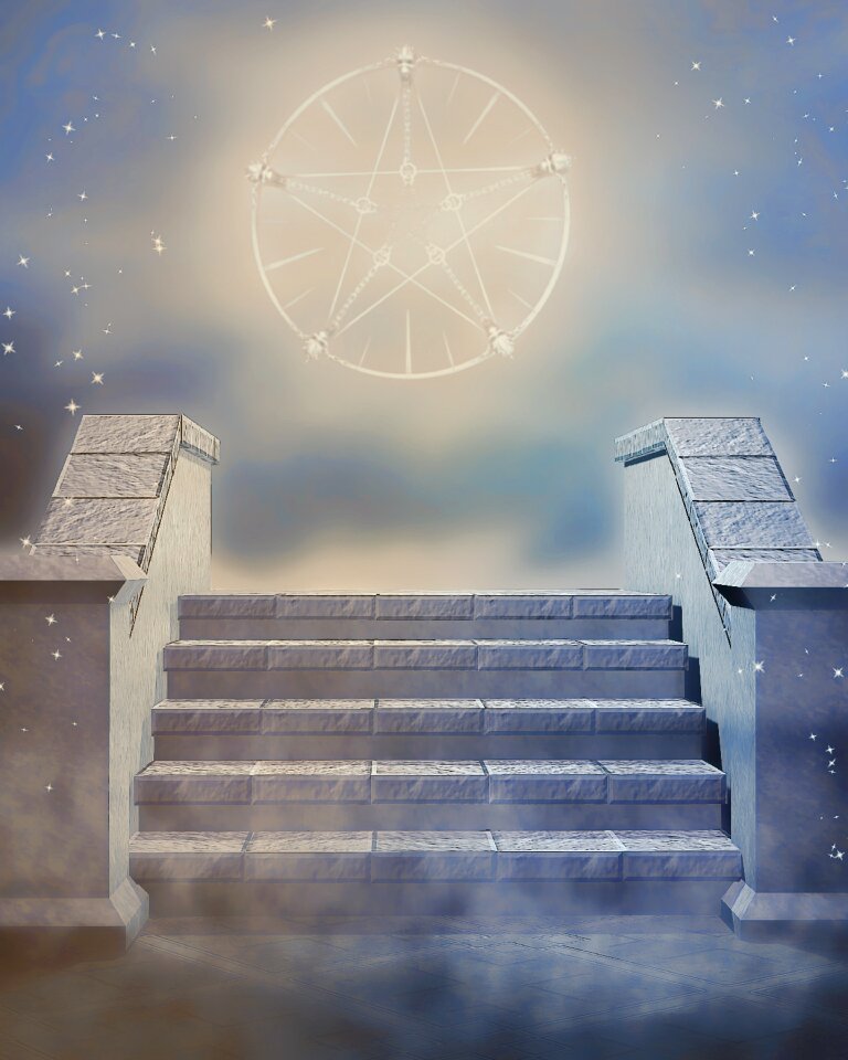 Architecture stairs the background