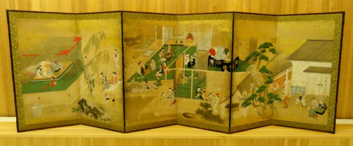 Gardens and Pavilions of Pleasure, by Hishikawa Moronobu, late 17th century - Nelson-Atkins Museum of Art - DSC09096