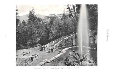 Gardens of Italy Villa d'Este Fountain of the Dragons 0131