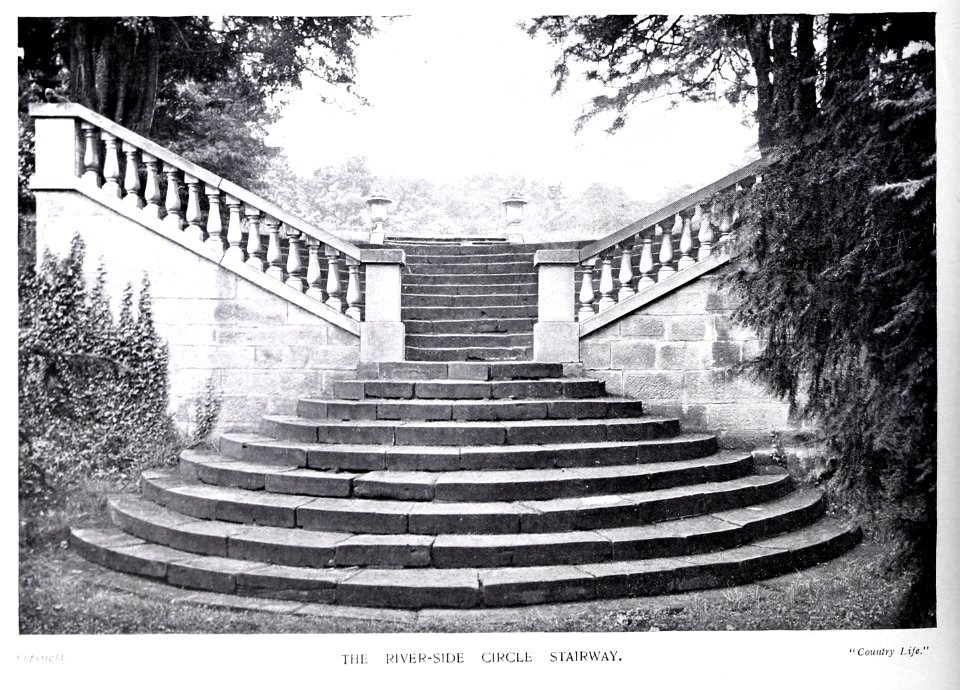 Gardens Old and New Vol 1 Clifton Hall Stairway 0158
