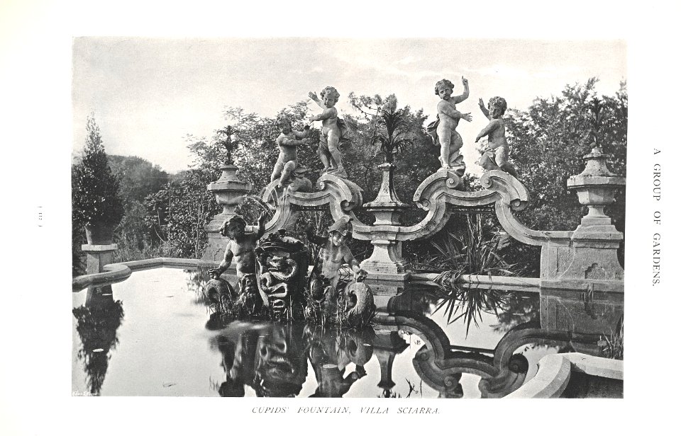 Gardens of Italy Villa Sciarra Cupids Fountain 0120