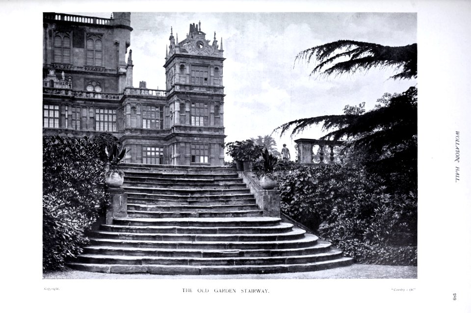Gardens Old and New Vol 1 Wollaton Hall old garden stairway 0321