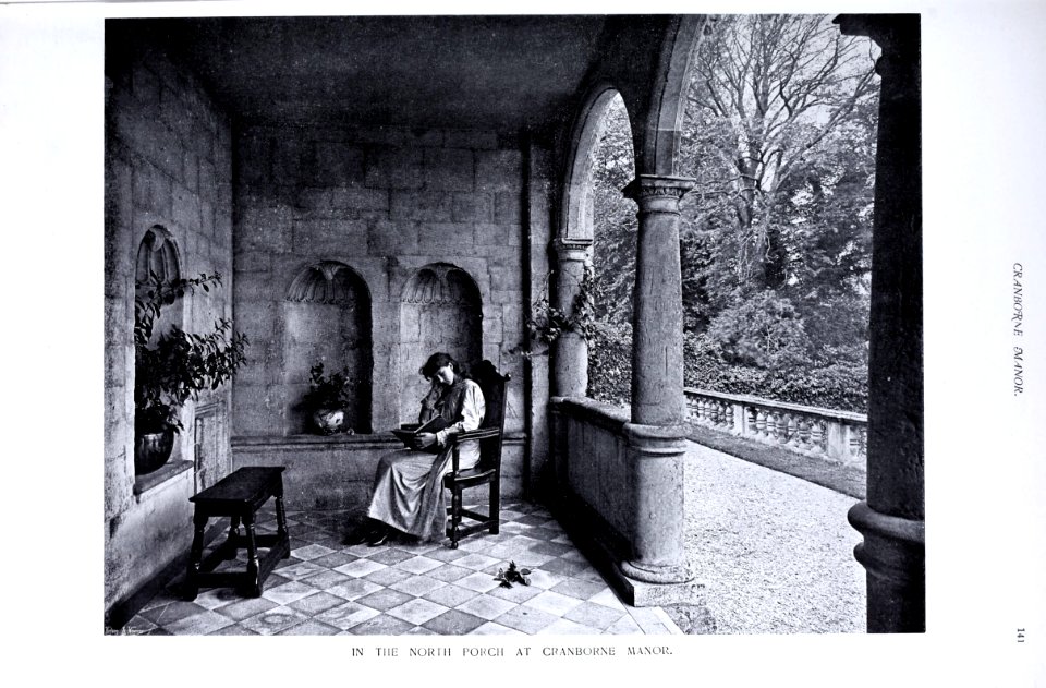 Gardens Old and New Cranborne Manor North Porch 0195