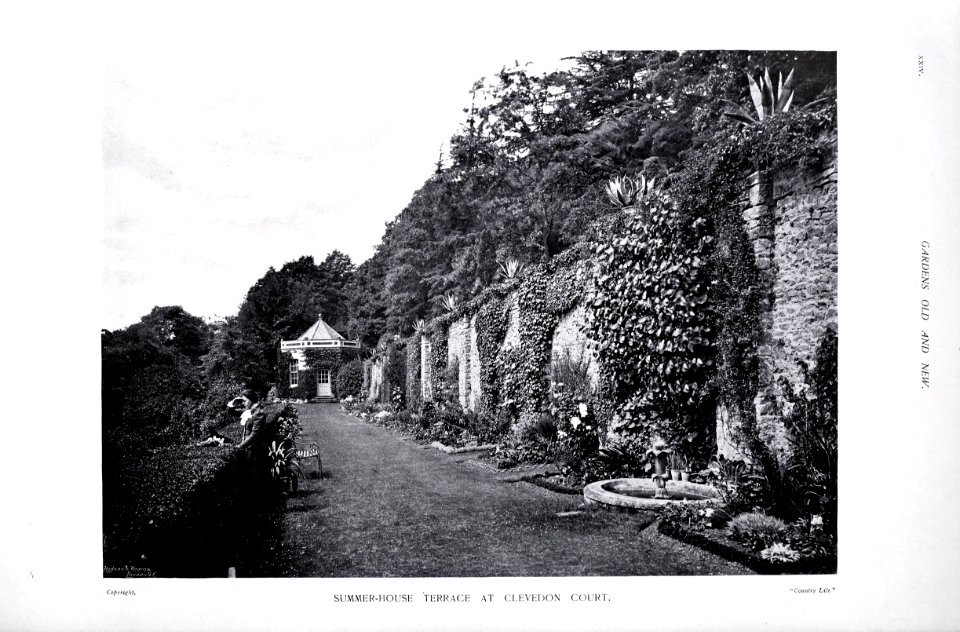 Gardens Old and New Vol 1 Clevedon Court Summer House Terrace 0030