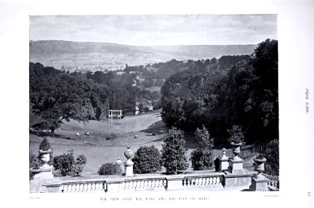Gardens Old and New Vol 1 Prior Park view towards Bath 0201