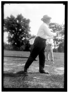 GARDNER, AUGUSTUS PEABODY. REP. FROM MASSACHUSETTS, 1902-1917. COL. AG. O, DURING WAR. PLAYING GOLF LCCN2016867402