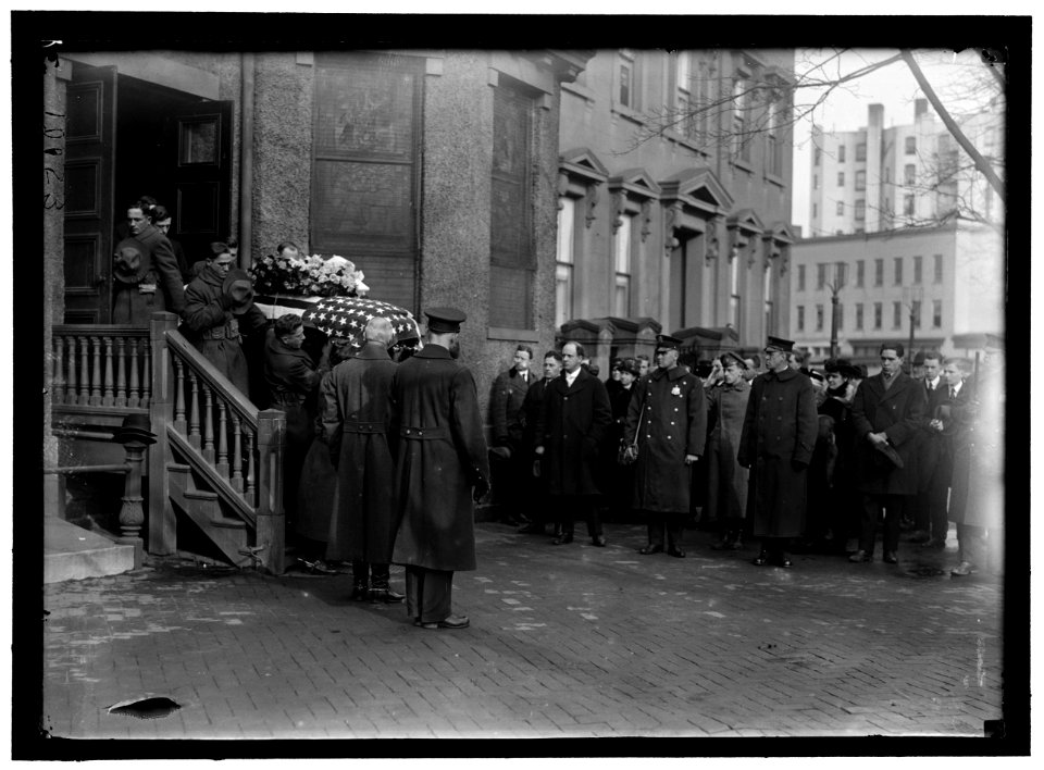 GARDNER, AUGUSTUS PEABODY. REP. FROM MASSACHUSETTS, 1902-1917. COL. AG. O, DURING WAR. AS MAJOR IN THE ARMY, HIS FUNERAL LCCN2016868836
