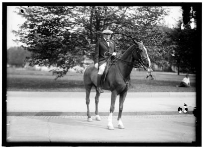 GARDNER, AUGUSTUS PEABODY. REP. FROM MASSACHUSETTS, 1902-1917. COL. AG. O, DURING WAR. RIDING AND HUNT CLUB PICNIC LCCN2016866359