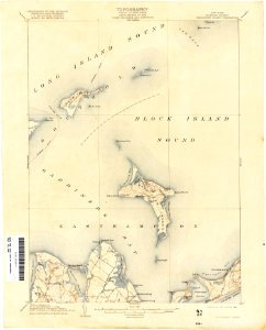 Gardiners Island 1904 USGS map