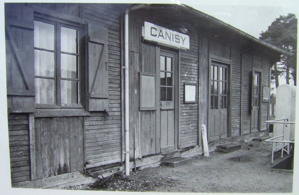 Gare de canisy après guerre