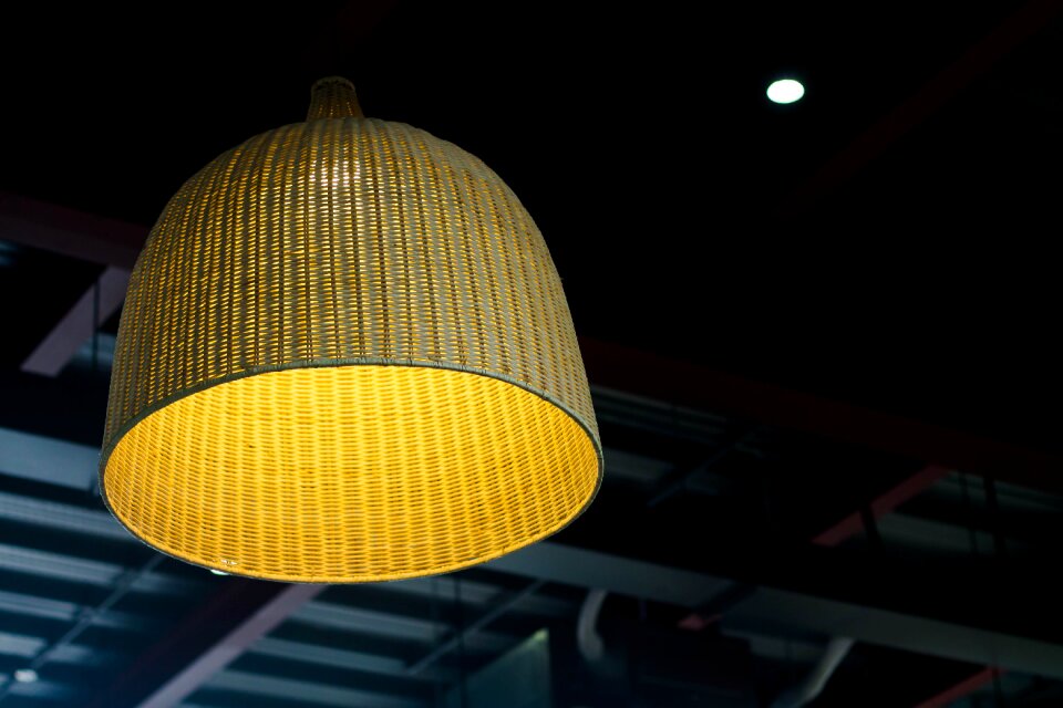 Ceiling lighting black lamp