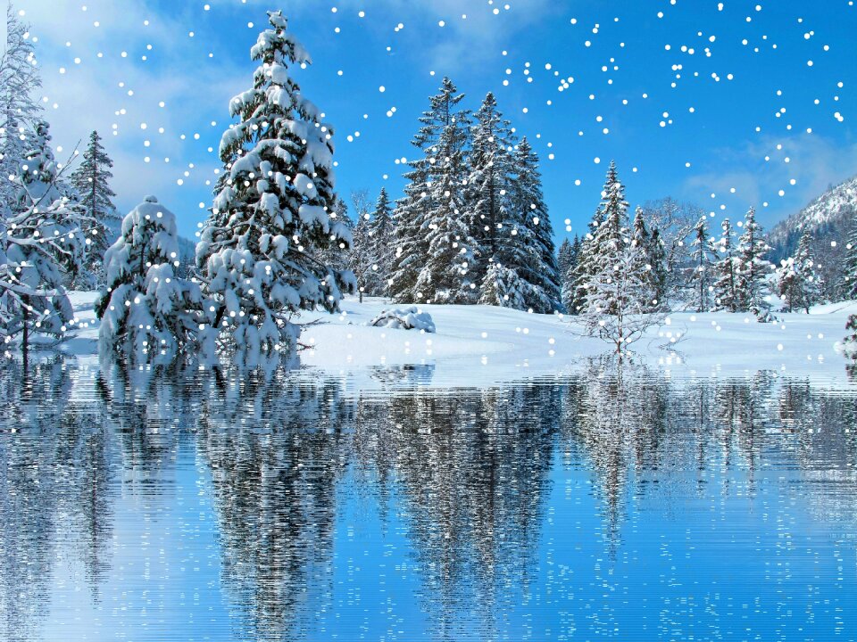 Wintry cold christmas