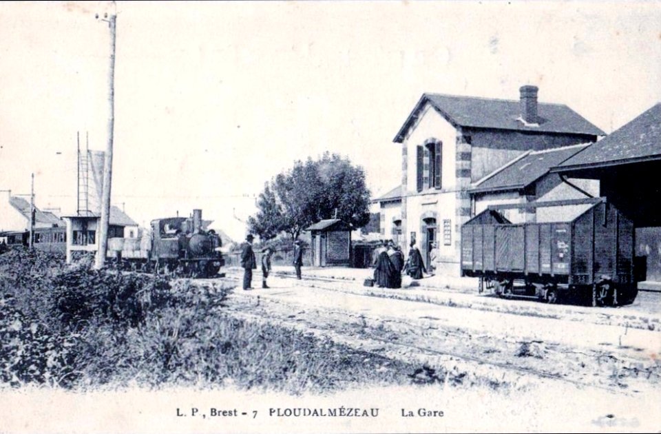 Gare Ploudalmézeau 1910