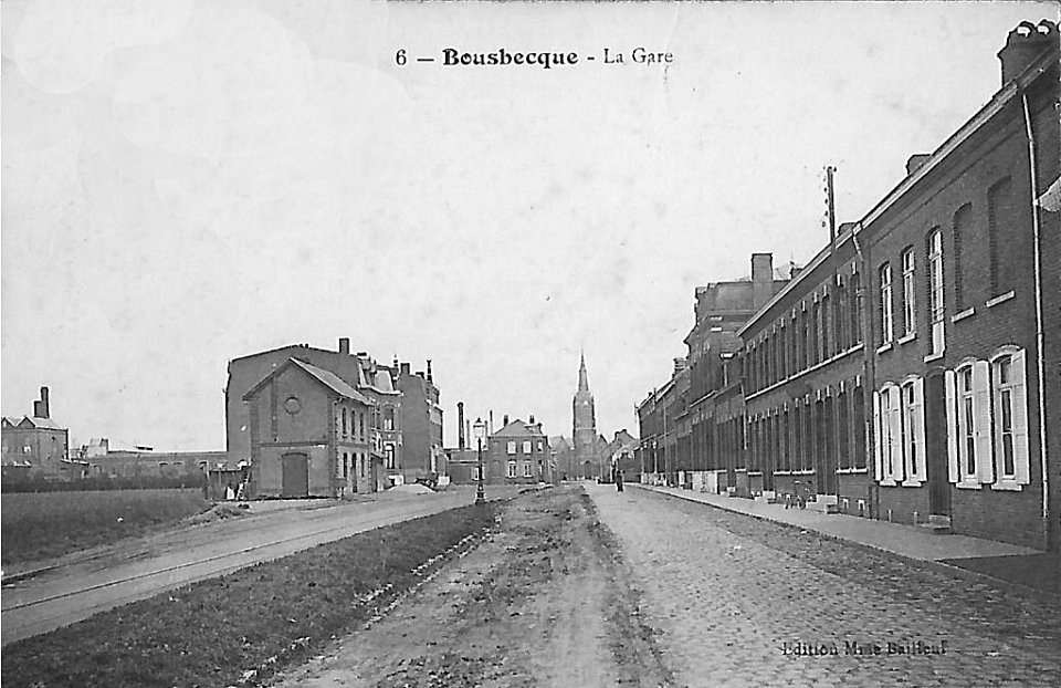 Gare du tramway Bousbecque années 1910