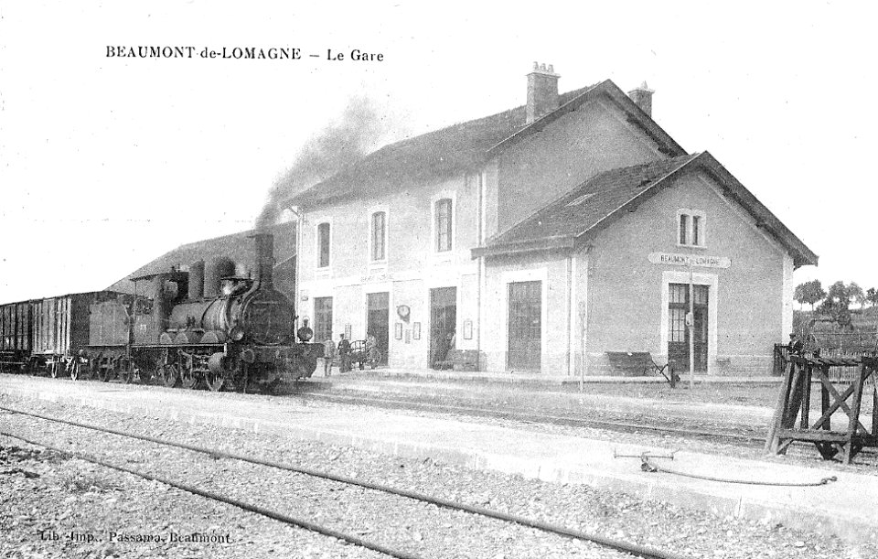GareBeaumontDeLomagne1910