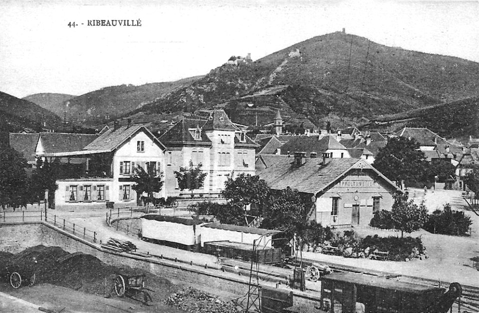 Gare-Ribauvillé-ville-1900