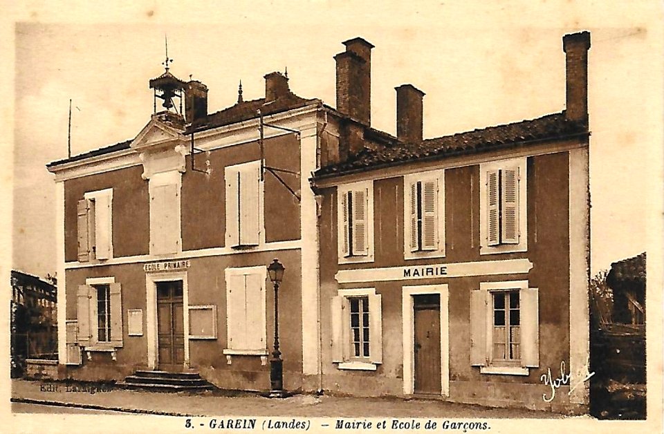 Garein (Landes) - Mairie et Ecole 1