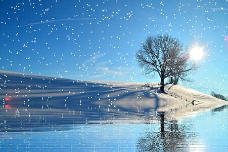 Wintry cold christmas