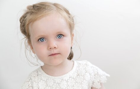 Girl blue eyes people
