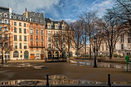 Seine place dauphine perspective photo