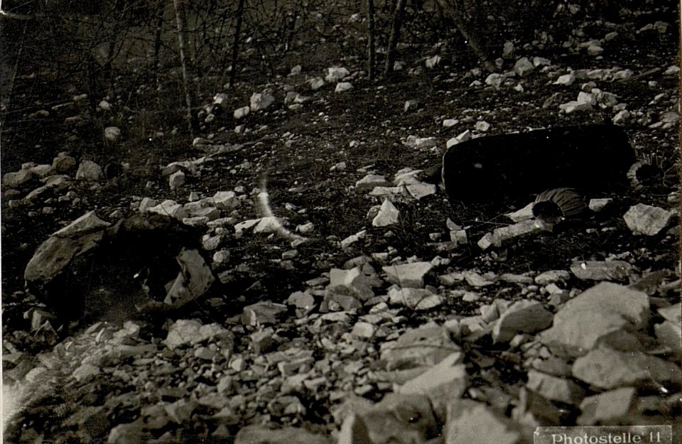 Gasabwehrsäcke auf Stützpunkt Monte Katze. (BildID 15635698)