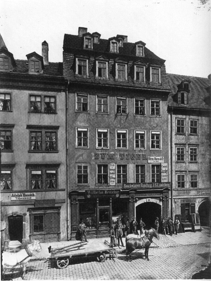 Gasthof Zum Tiger Brühl Leipzig um 1870
