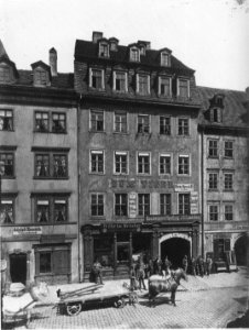 Gasthof Zum Tiger Brühl Leipzig um 1870