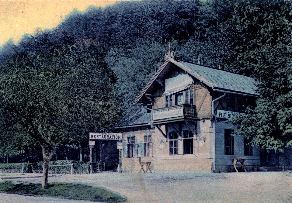 Gasthof zur Cholerakapelle im Helenental um 1902