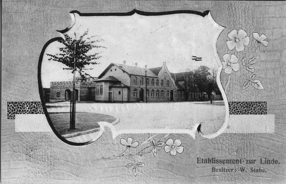 Gaststätte zur Linde (Besitzer Wilhelm Stabe) in der Prinz-Heinrich-Straße 110 in der Wik (Kiel 44.144)