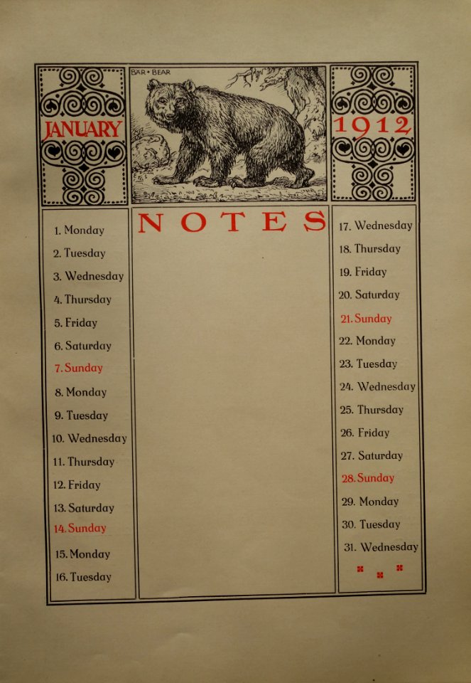 Gaudig & Blum, Leipzig, 1912 Jubilee Almanac (04) Bär, Bear