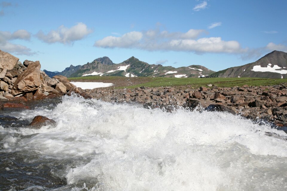 Mountain stream mountains landscape