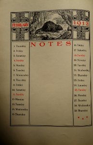 Gaudig & Blum, Leipzig, 1912 Jubilee Almanac (05) Biber, Beaver