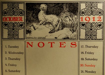Gaudig & Blum, Leipzig, 1912 Jubilee Almanac (13) Hermelin, Ermine