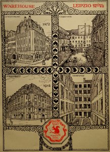 Gaudig & Blum, Leipzig, 1912 Jubilee Almanac (03) Warehouse Leipzig