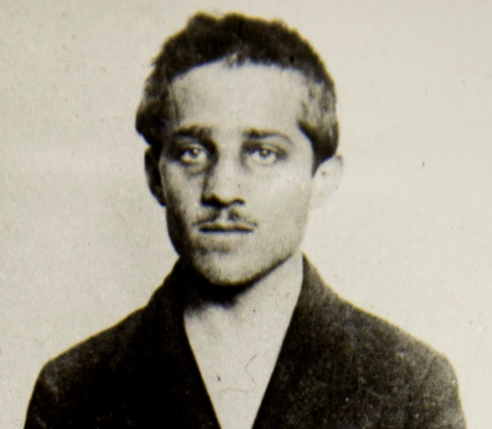 Gavrilo Princip, cell, headshot