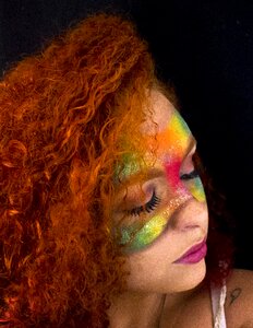 Woman face fun