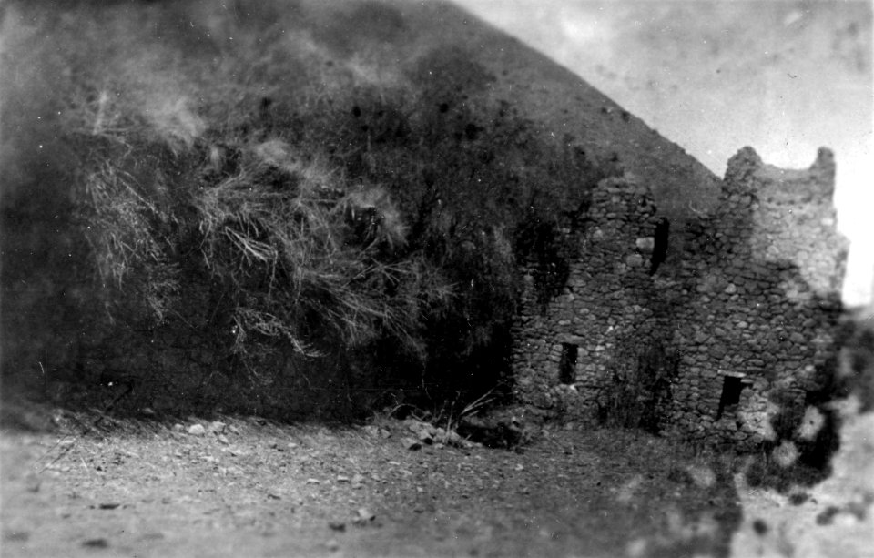 Gaveln av stora palatset, Incallacta. Lokal, Incallacta, Bolivia. Inkallaqta - SMVK - 005847