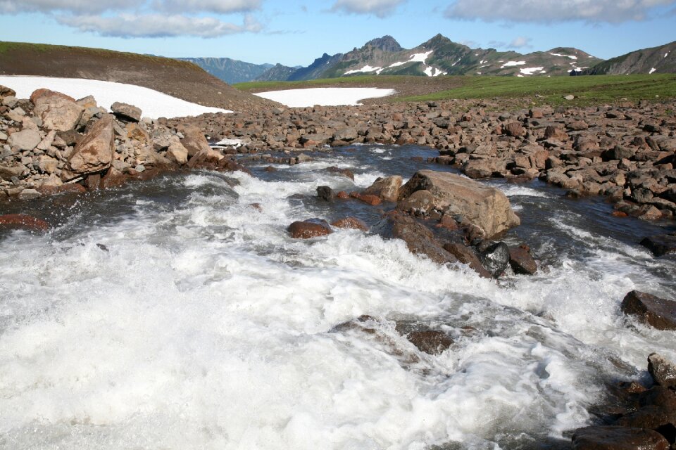 Mountain stream mountains landscape