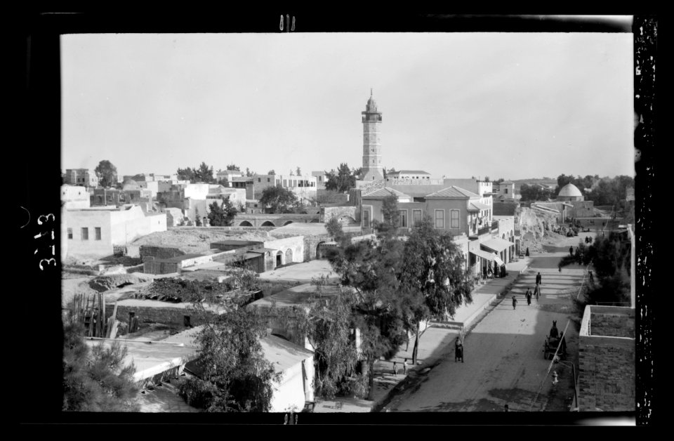 Gaza. Showing main street and minaret LOC matpc.22079