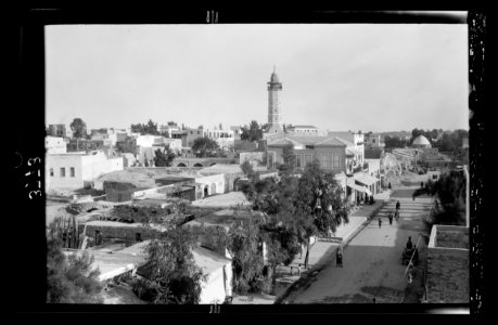 Gaza. Showing main street and minaret LOC matpc.22079