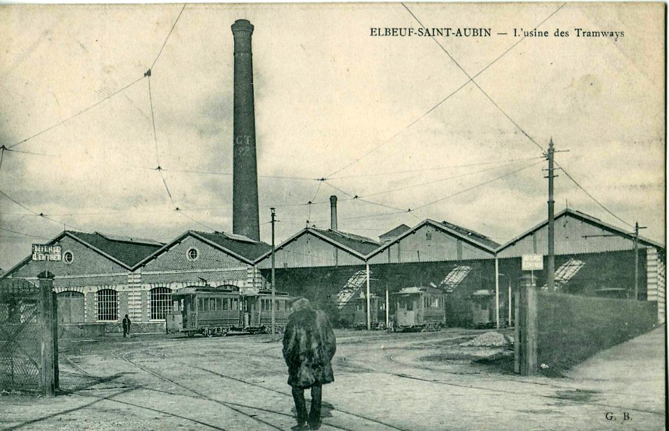 GB - ELBEUF-SAINT-AUBIN - L'usine des Tramways