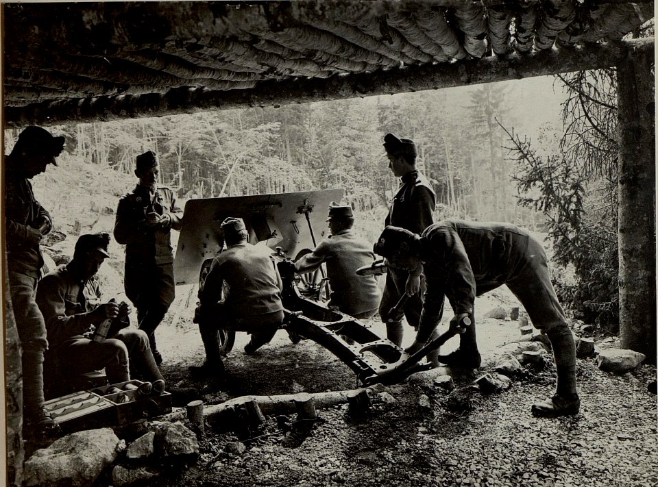 Gebirgs Haubitze 1-3 auf Kote 1238. Aufgenommen am 4. Juni 1916. (BildID 15478864)