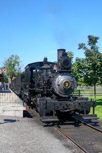 Railway station steam locomotive historic photo