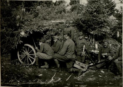 Gebirgsgeschütz in Feuerstellung (BildID 15716753)