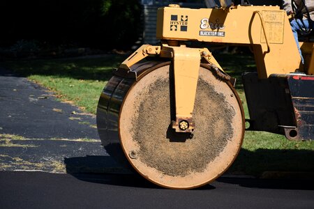 Equipment paving asphalting